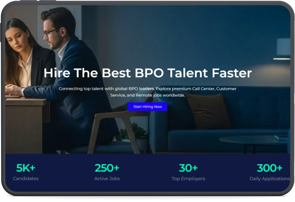 alt="BPO employers reviewing candidates and hiring top call center talent faster"